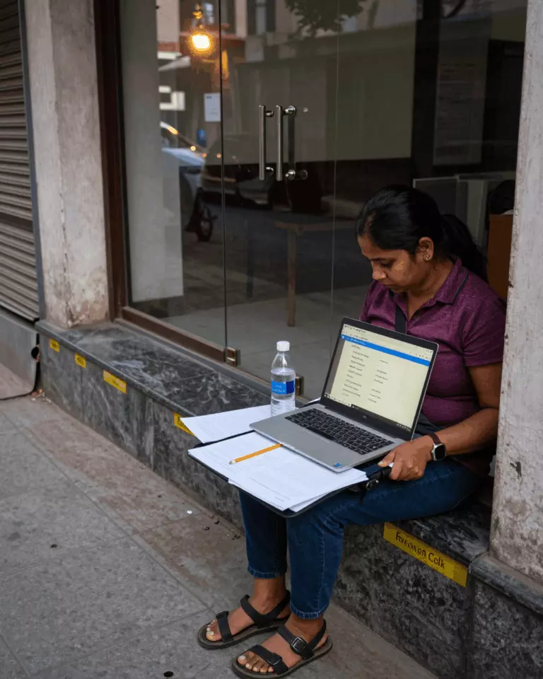 a Nepali woman in her late 20s preparing online for नि:शुल्क IELTS लेखन परीक्षक: ब्यान्ड 7 को लागि उपयोगी वा पर्याप्त छैन?