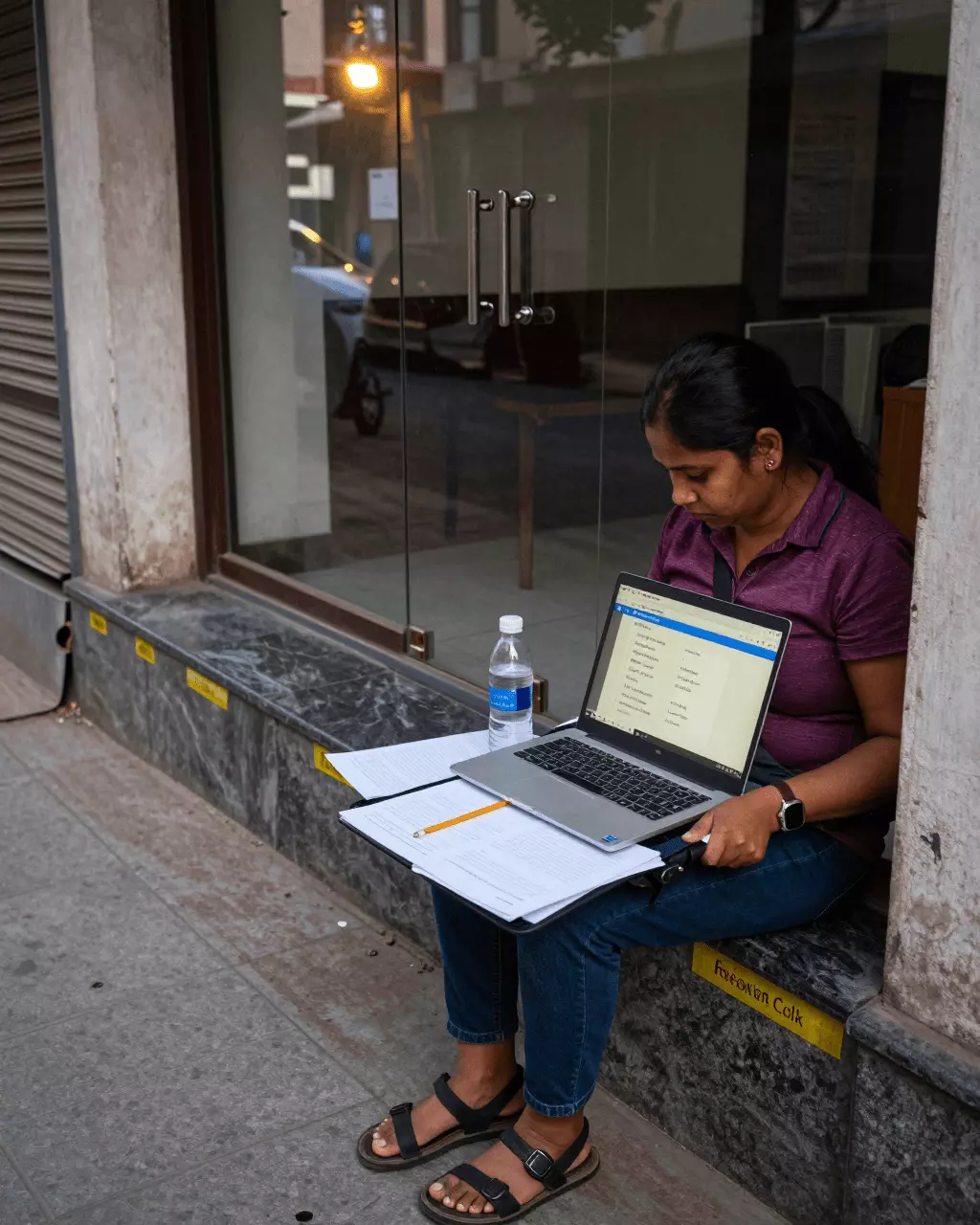 a Nepali woman in her late 20s preparing online for नि:शुल्क IELTS लेखन परीक्षक: ब्यान्ड 7 को लागि उपयोगी वा पर्याप्त छैन?
