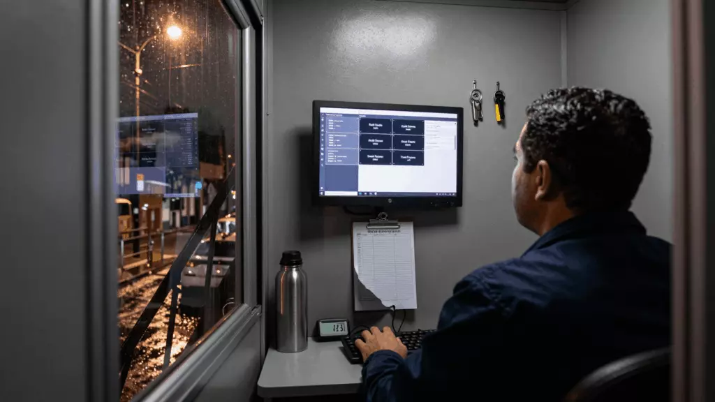a Brazilian woman in her late 20s reviewing an IELTS online course workflow