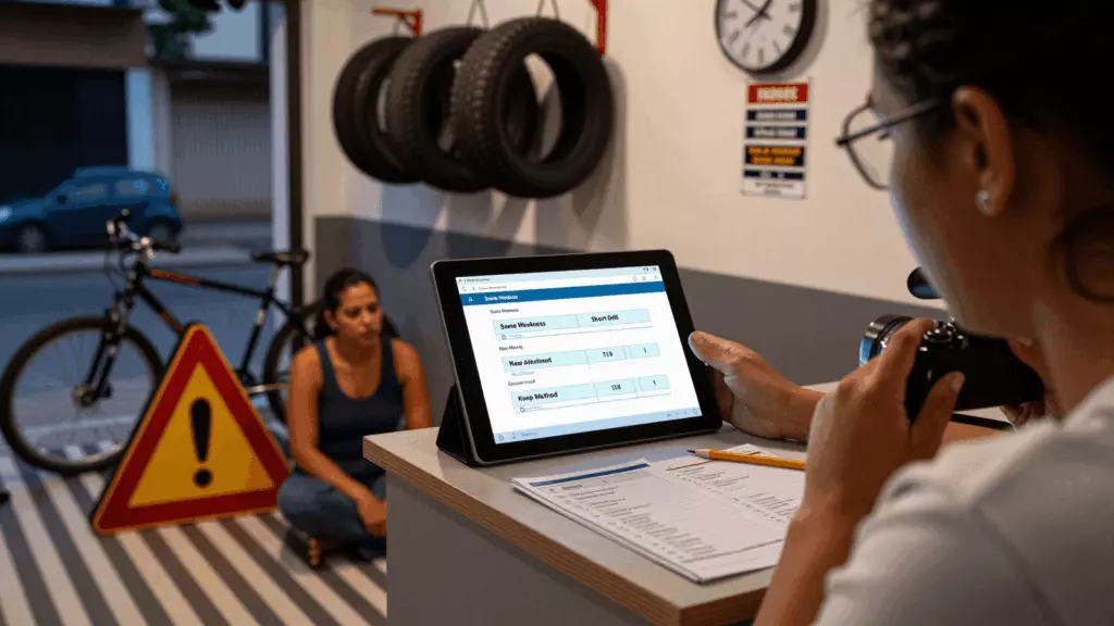 a Brazilian woman in her late 20s working through Reteste