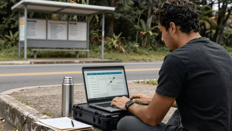 a Brazilian woman in her late 20s preparing online for Taxas do curso IELTS: quanto deve custar a preparação on-line para o IELTS?