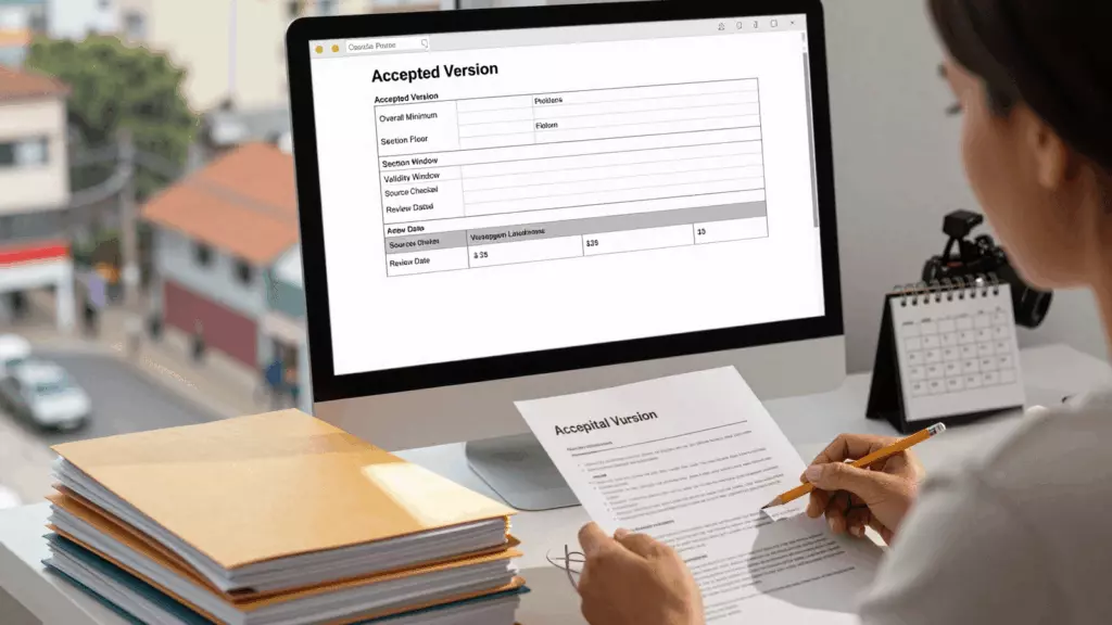 a Brazilian woman in her late 20s working through Verificar