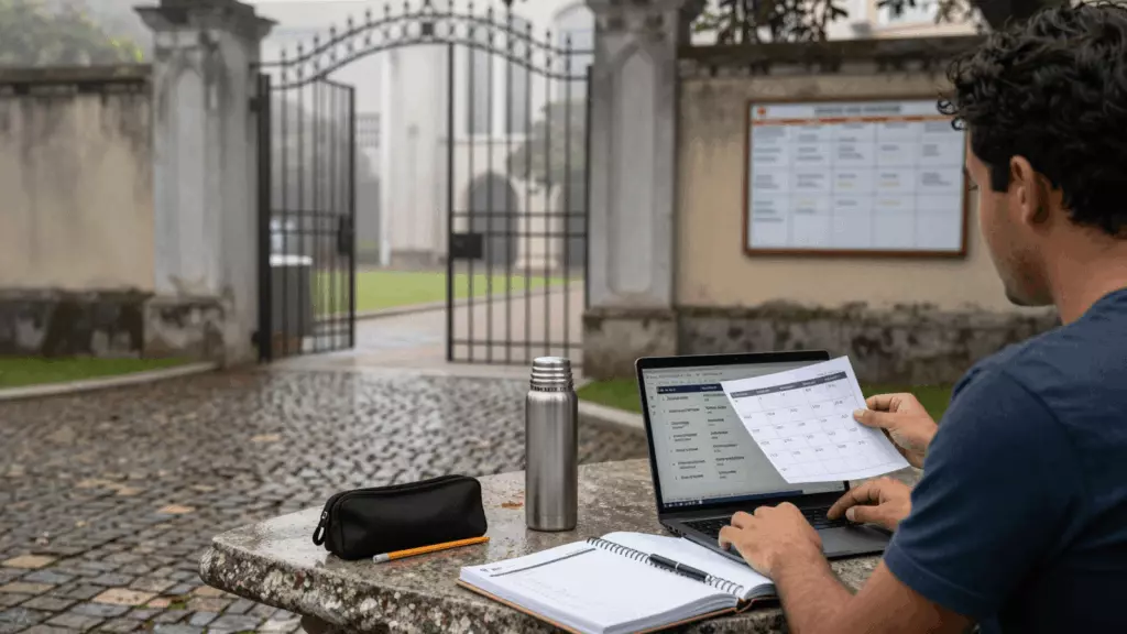 a Brazilian woman in her late 20s working through Prepare-se
