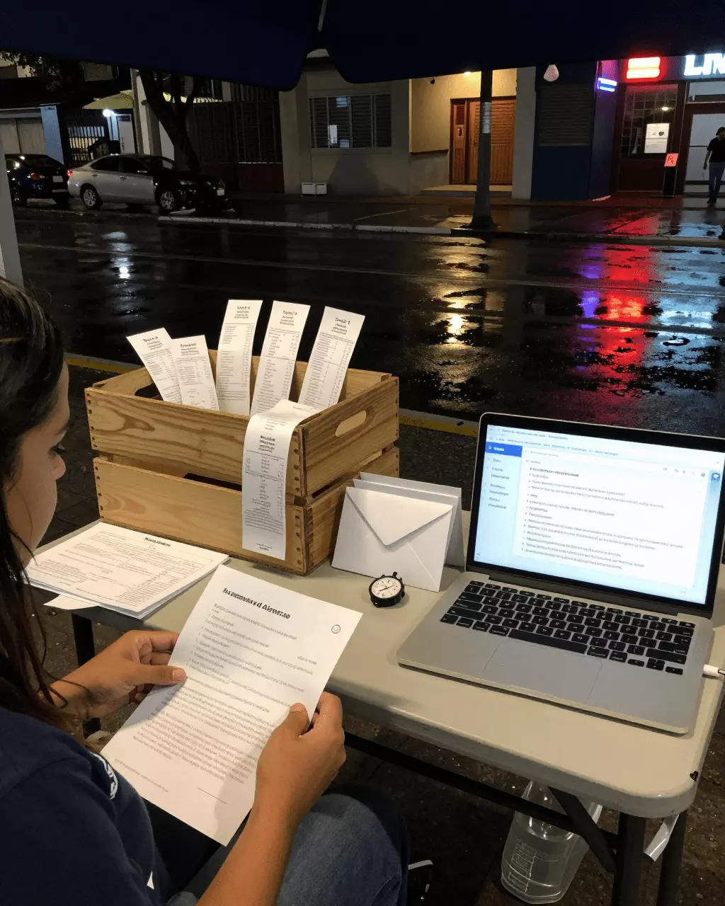 a Brazilian woman in her late 20s preparing online for Guia do curso de redação do IELTS Tarefa 1: Relatórios Acadêmicos e Cartas Gerais