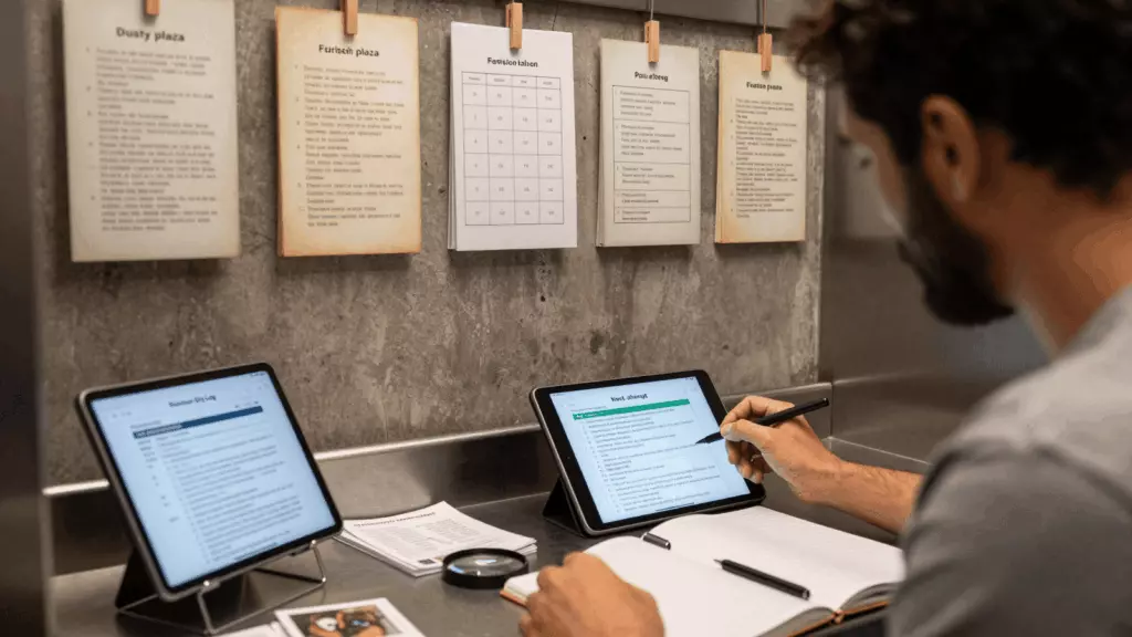 a Brazilian woman in her late 20s working through Planejar