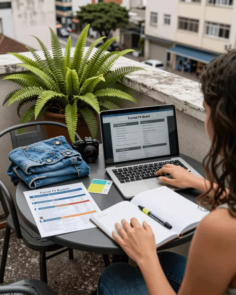 a Brazilian woman in her late 20s preparing online for Aulas presenciais do IELTS vs preparação para o IELTS on-line individualizada: qual você deve escolher?