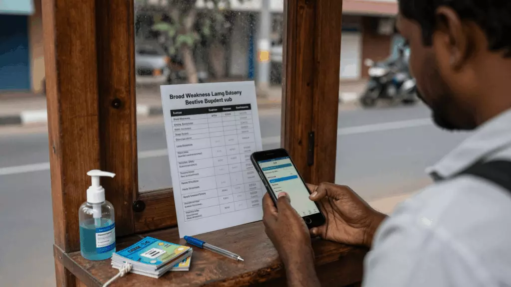 a Sri Lankan woman in her late 20s working through පෙරහන්