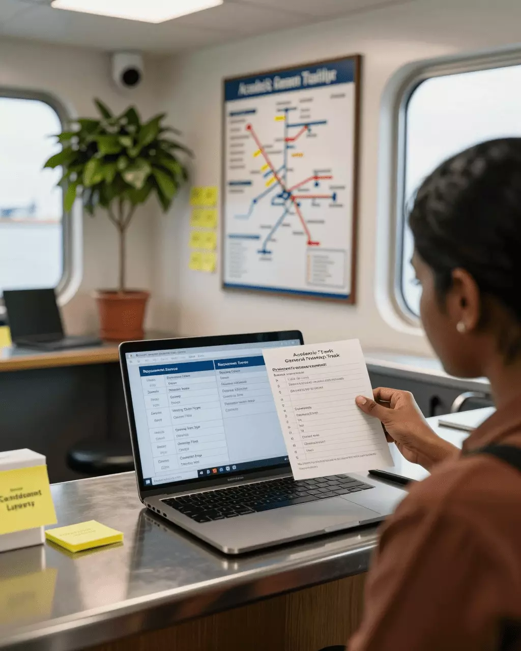 a Sri Lankan woman in her late 20s preparing online for IELTS Academic vs General Training: ඔබට අවශ්ය කුමන පරීක්ෂණය සහ පාඨමාලාවද?