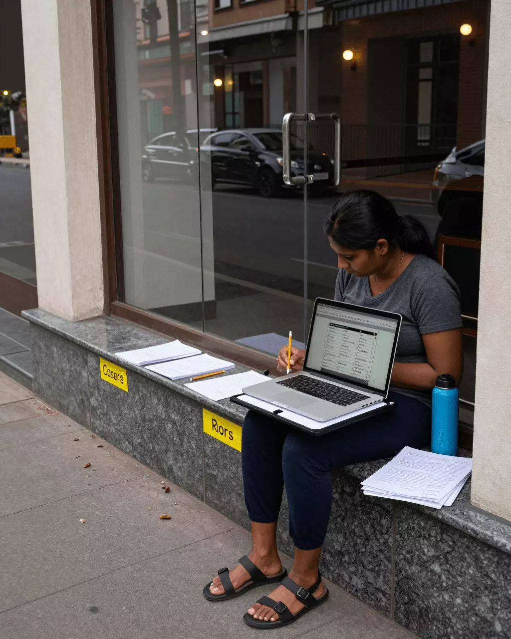 a Sri Lankan woman in her late 20s preparing online for නිදහස් IELTS ලිවීමේ පරීක්ෂක: Band 7 සඳහා ප්රයෝජනවත් හෝ ප්රමාණවත් නොවේද?