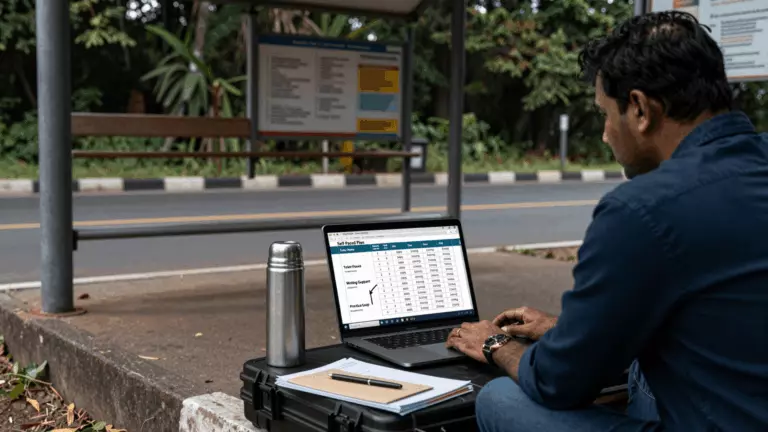 a Tamil woman in her late 20s preparing online for IELTS பாடநெறிக் கட்டணம்: ஆன்லைன் IELTS ப்ரெப் செலவு என்ன?
