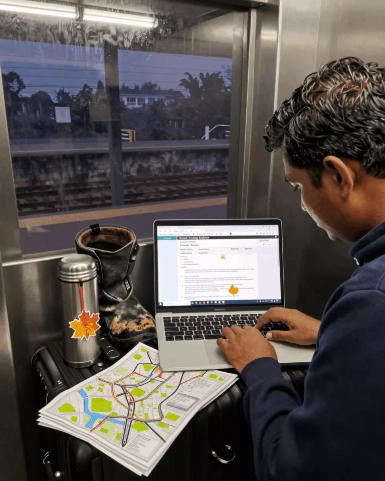 a Tamil woman in her late 20s preparing online for கனடா குடிவரவுக்கான IELTS பொதுப் பயிற்சி: பாடநெறி மற்றும் ஆய்வுத் திட்டம்