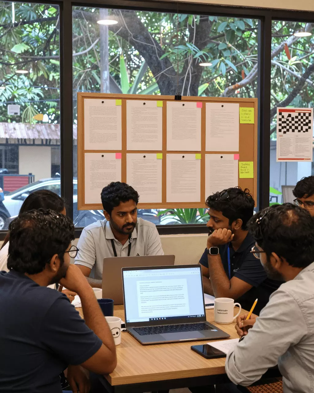 a Tamil woman in her late 20s preparing online for IELTS கட்டுரை சரிபார்ப்பு vs ஆசிரியர் கருத்து: எது உண்மையில் எழுதுவதை மேம்படுத்துகிறது?