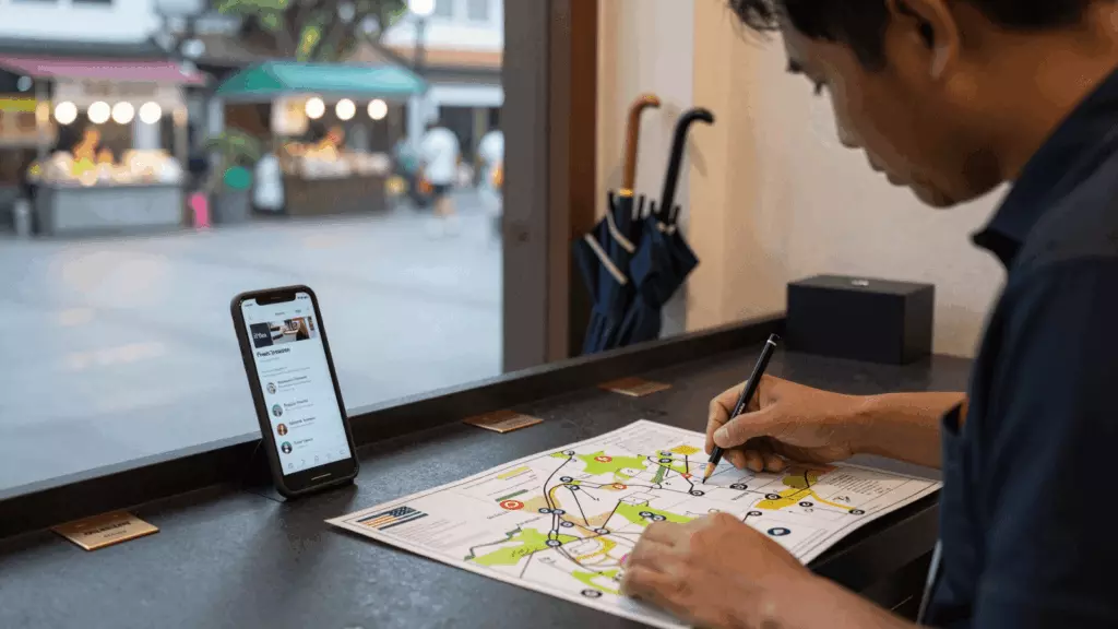 a Thai woman in her late 20s working through ตะวันออก