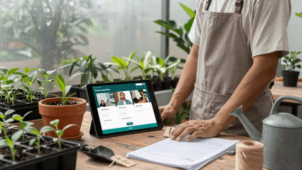 a Thai woman in her late 20s reviewing an IELTS online course workflow