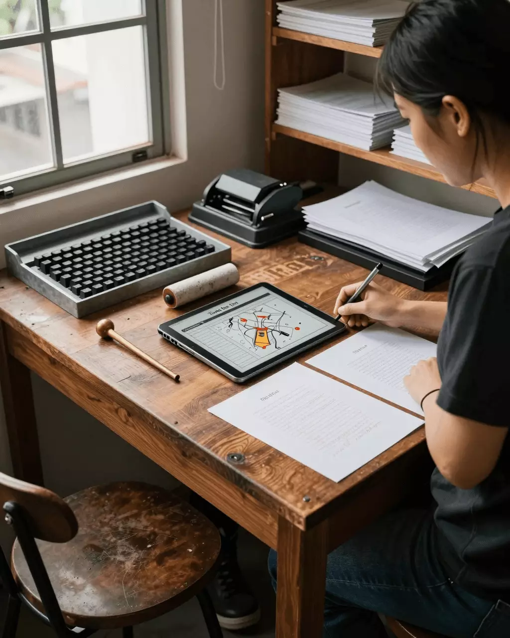 a Thai woman in her late 20s preparing online for หลักสูตรการเขียน IELTS: ภารกิจที่ 1 ภารกิจที่ 2 คะแนนวงดนตรี และทักษะเรียงความ