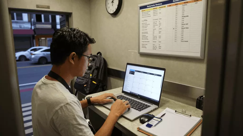 a Thai woman in her late 20s working through เตรียมตัว