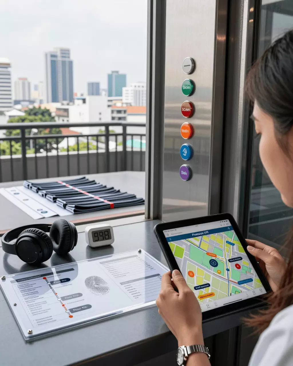 a Thai woman in her late 20s preparing online for กลยุทธ์การอ่าน IELTS: การจับเวลา การอ่านผ่านๆ การสแกน และความแม่นยำ