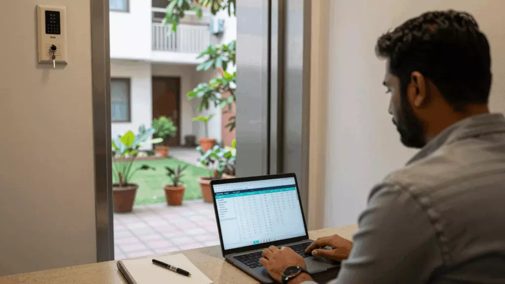a Pakistani man in his late 20s working through منتخب کریں۔