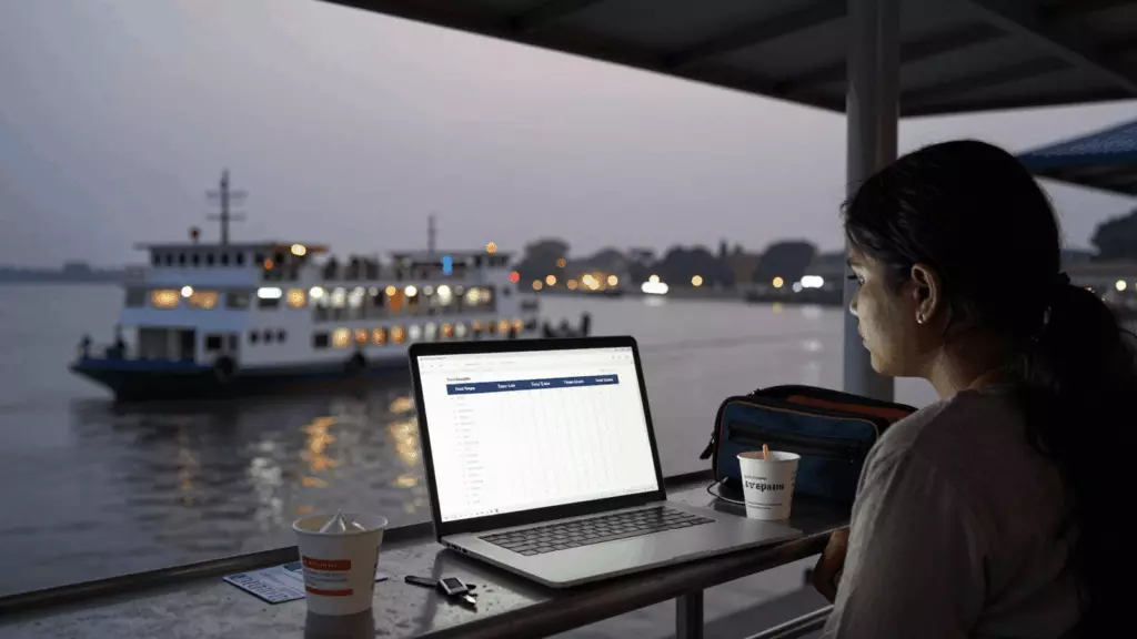 a Pakistani man in his late 20s working through فیصلہ کریں۔