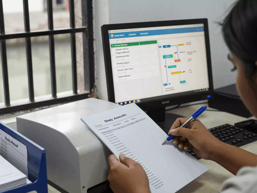 یونیورسٹی میں داخلے کے دستاویزات کے ساتھ تعلیمی IELTS مطالعہ کا مواد