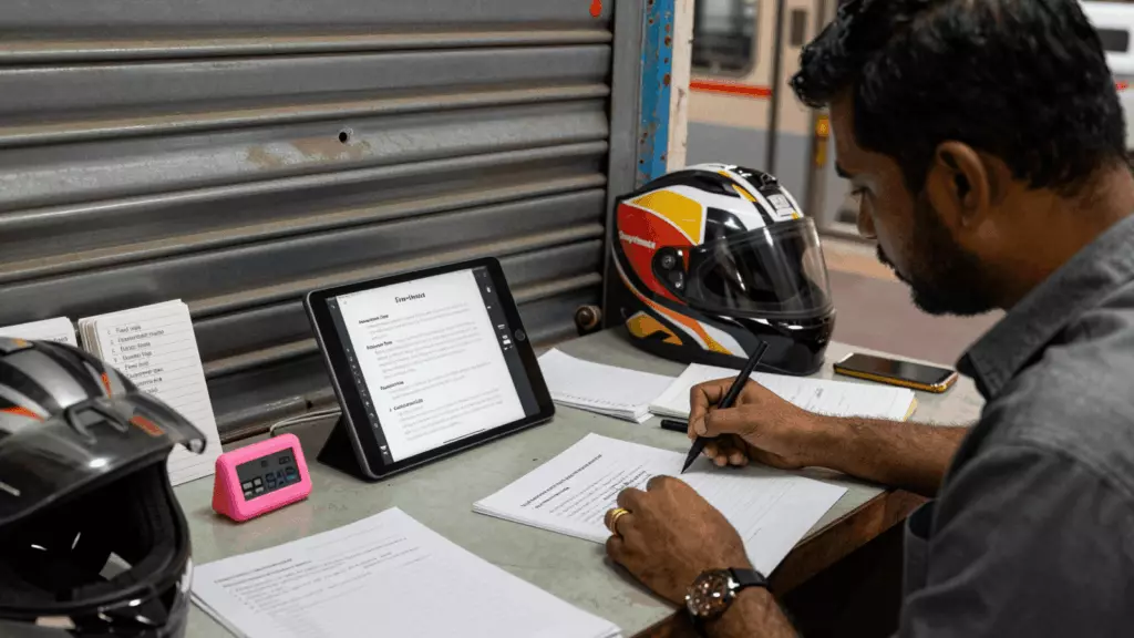 a Pakistani man in his late 20s working through Draft