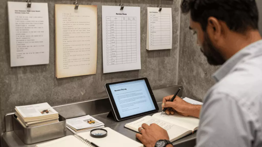 a Pakistani man in his late 20s working through منصوبہ