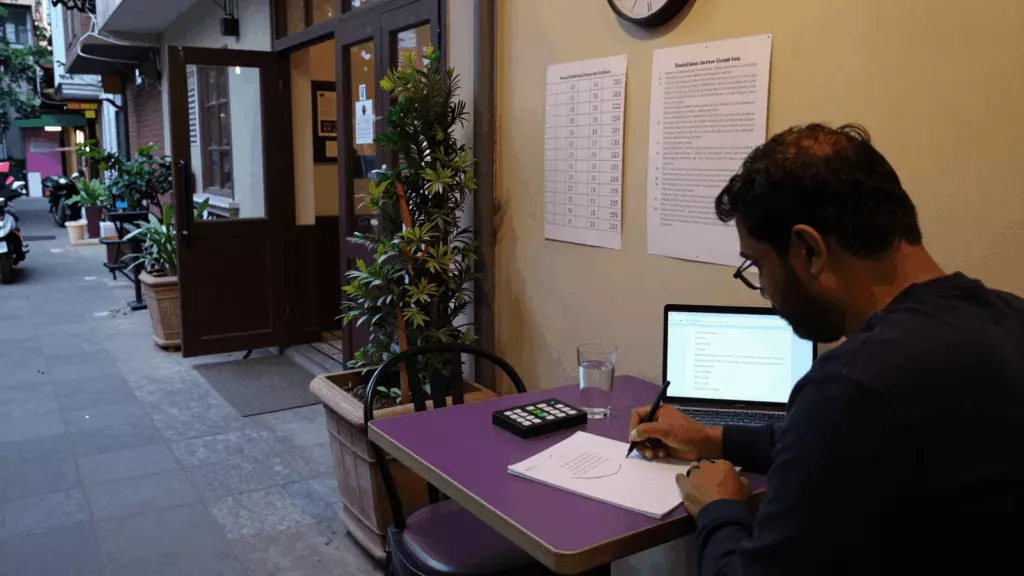 a Pakistani man in his late 20s working through Draft
