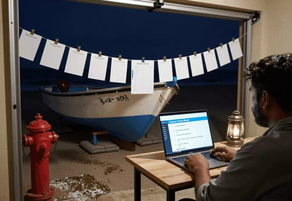 a Pakistani man in his late 20s choosing the next IELTS prep step online