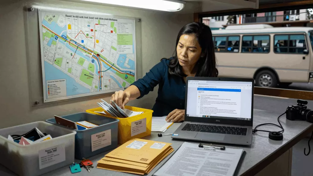a Vietnamese woman in her late 20s working through Xem lại