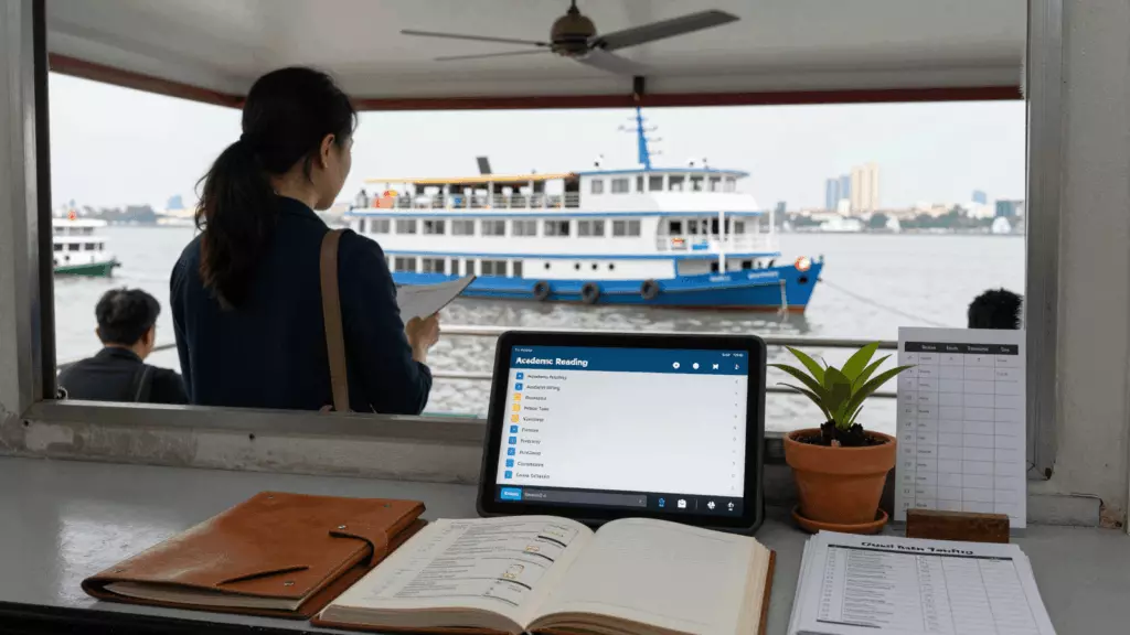 a Vietnamese woman in her late 20s working through Chọn