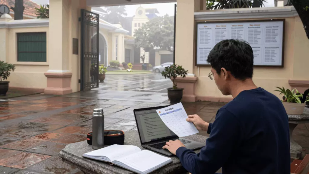 a Vietnamese woman in her late 20s working through Chuẩn bị