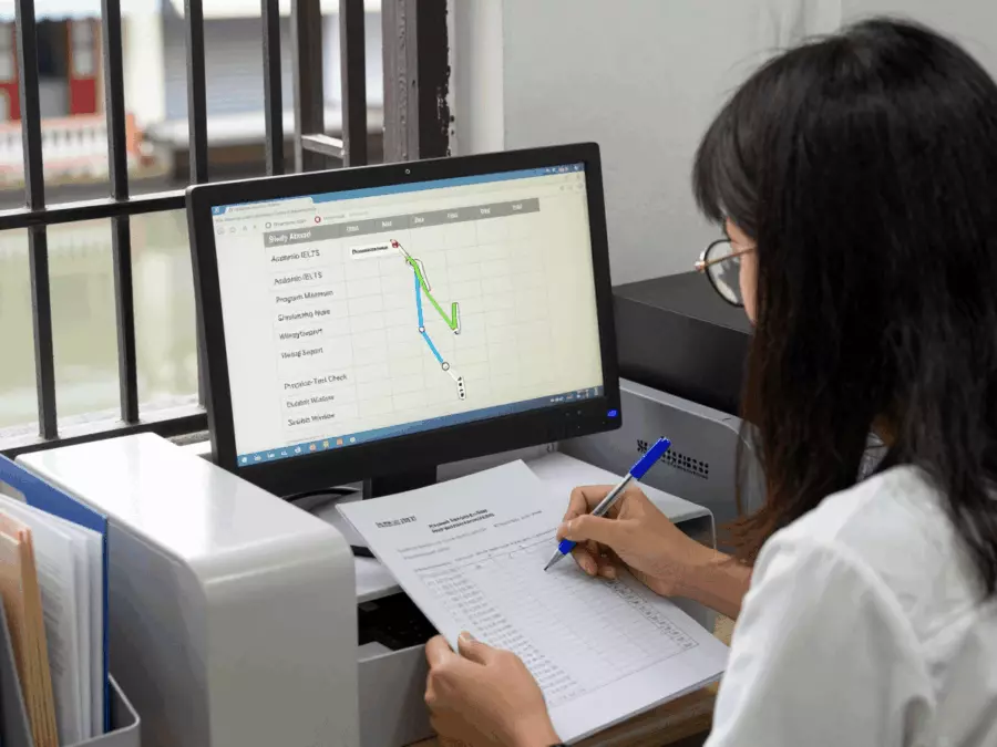 Tài liệu học IELTS học thuật bên cạnh hồ sơ tuyển sinh đại học