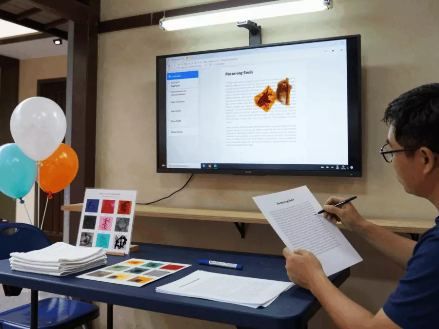 Các danh mục phản hồi viết được sắp xếp bên cạnh bản nháp bài luận IELTS