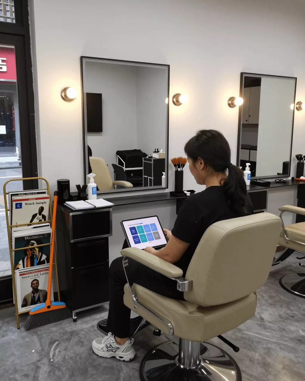 a Chinese woman in her late 20s preparing online for 在线免费雅思课程:在选择课程之前尝试雅思课程