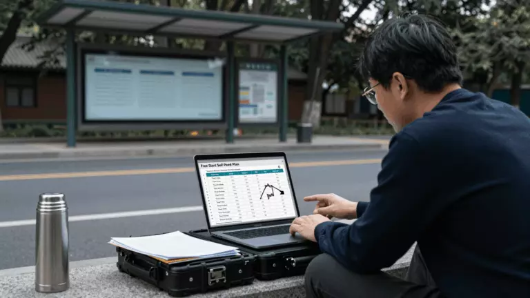 a Chinese woman in her late 20s preparing online for 雅思课程费用：在线雅思备考费用是多少？