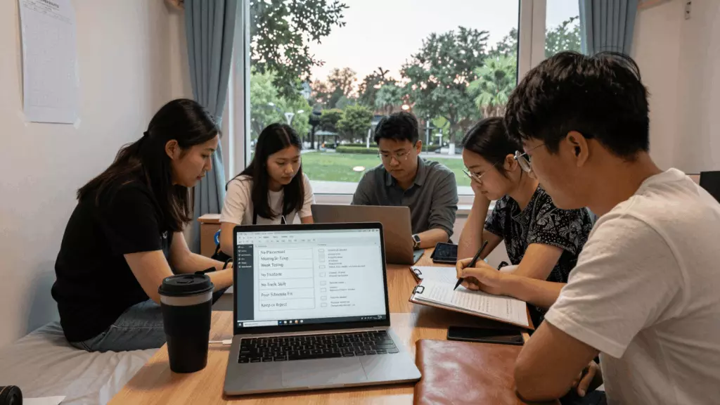 a Chinese woman in her late 20s working through 过滤器