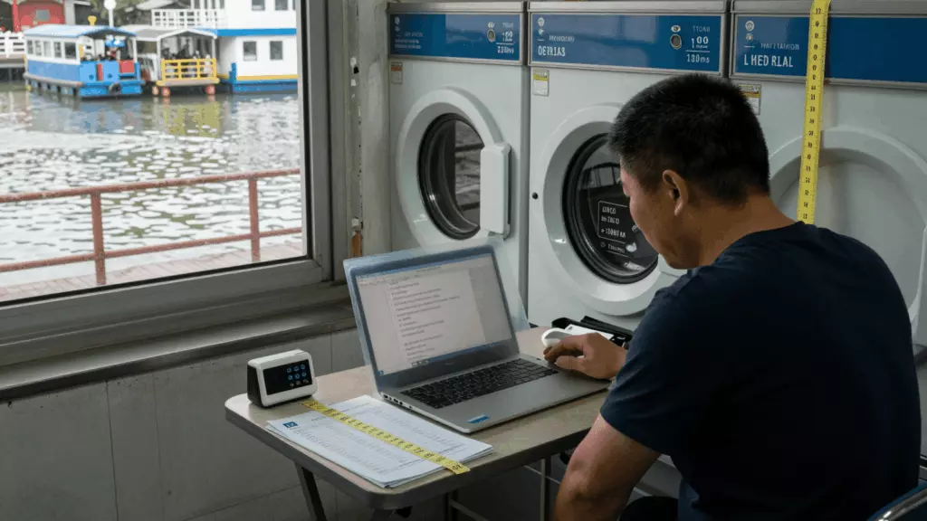 a Chinese woman in her late 20s working through 练习