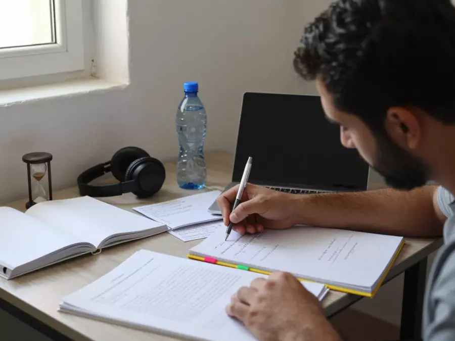 يقوم متعلم IELTS بمطابقة موضوعات الدرس مع تسريبات الدرجات المتكررة