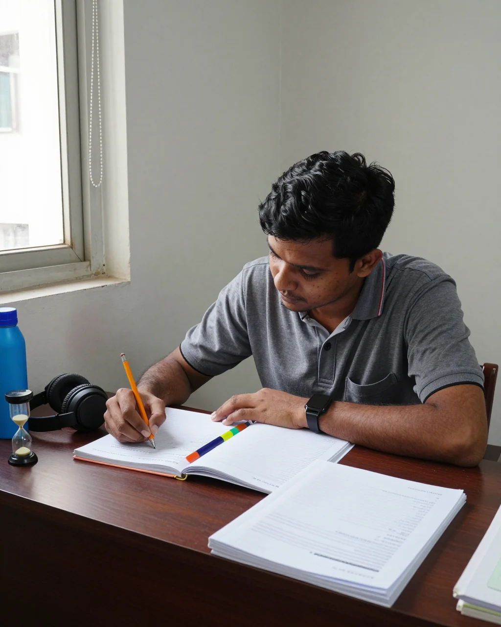 শিশুদের IELTS স্টুডেন্ট প্ল্যানিং স্টাডি সেশন নোটবুক এবং অনুশীলনের উপকরণ সহ