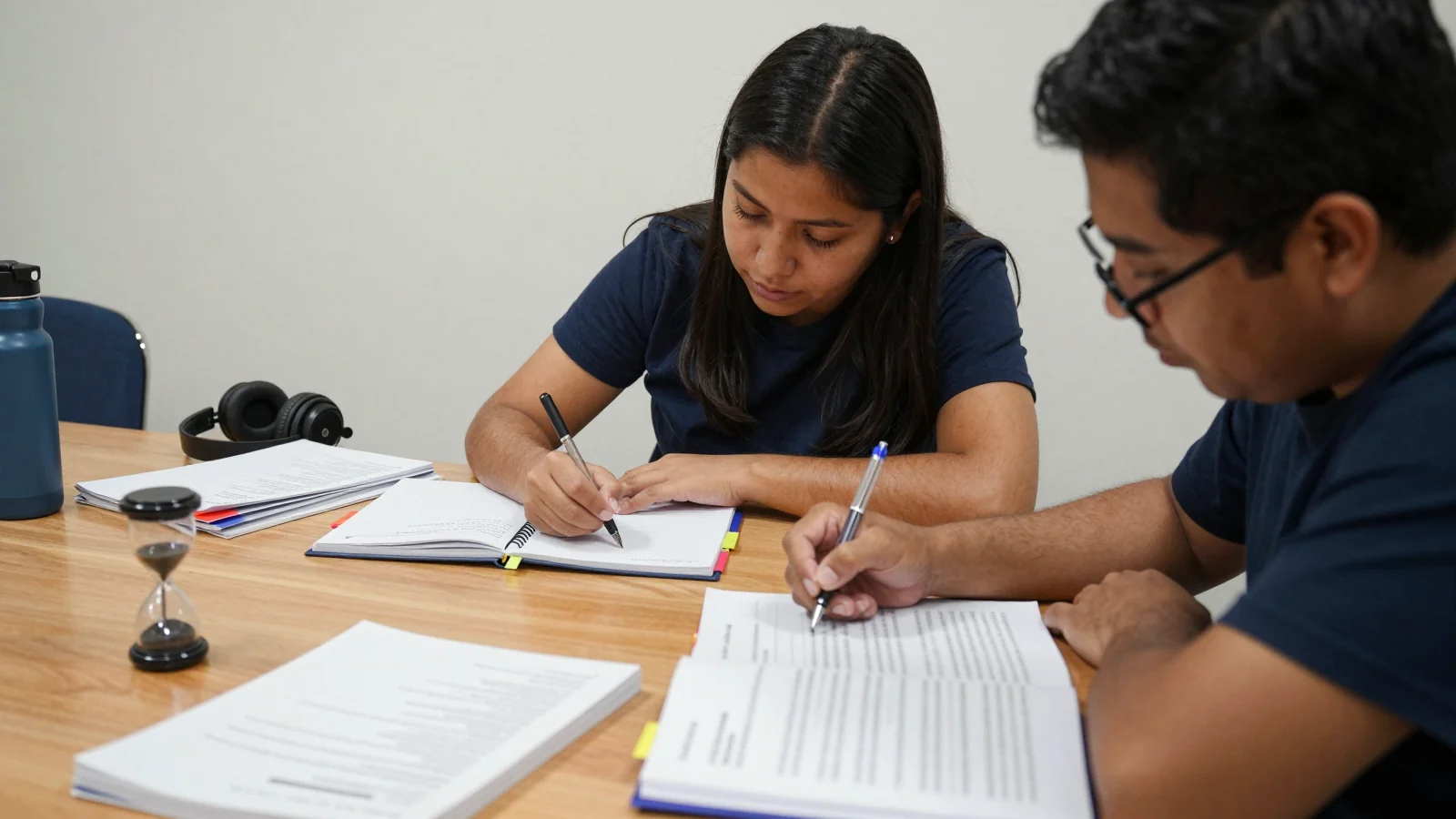Weekly IELTS progress log with small review notes