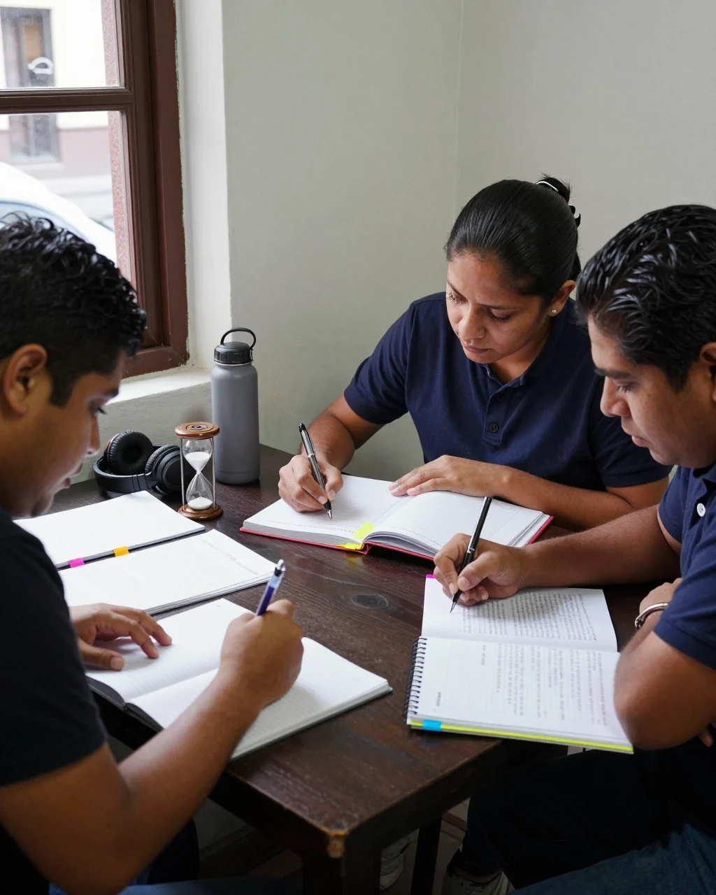 Alumno de IELTS que compara opciones de cursos en línea con un plan de puntuación objetivo