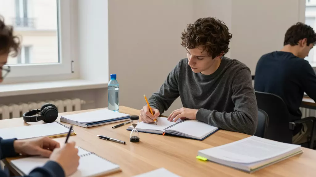 Candidat adulte à la formation générale IELTS planifiant un parcours de migration et de préparation au travail
