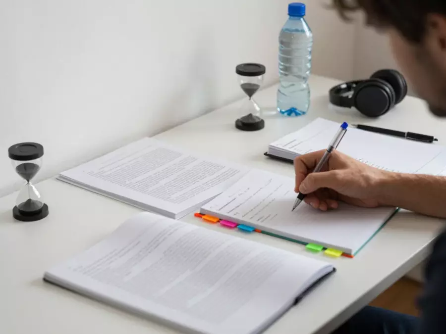 Un enseignant de l'IELTS discute de la structure de l'essai et de la réponse aux tâches avec un apprenant