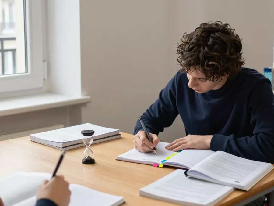 Petite classe IELTS avec des apprenants suivant un horaire de cours fixe