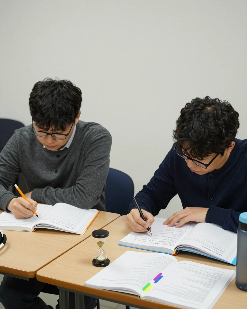 초보�� IELTS 노트와 연습자료로 주간 학습일정을 계획하는 학생