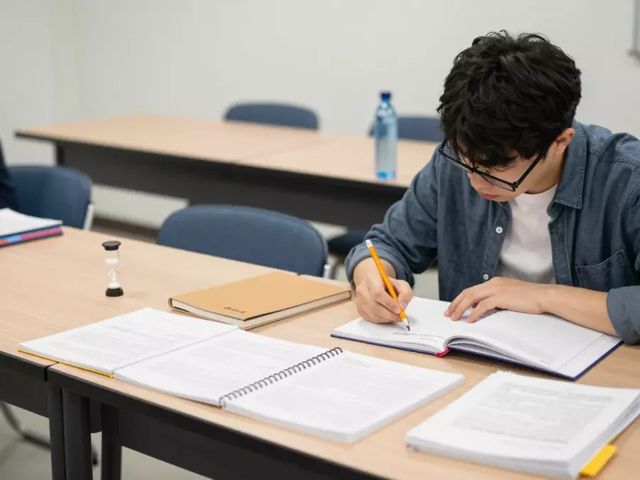 대상 밴드 및 섹션 층이 포함된 IELTS 점수 계획 차트