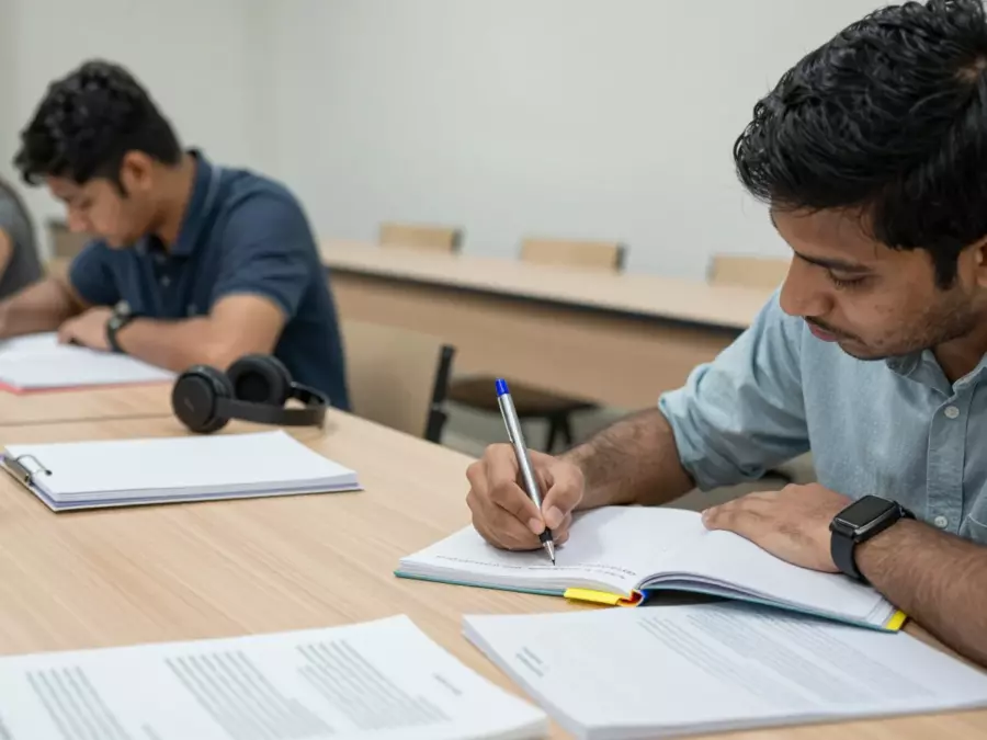 IELTS शिक्षक एक सिकारुसँग निबन्ध संरचना र कार्य प्रतिक्रिया छलफल गर्दै