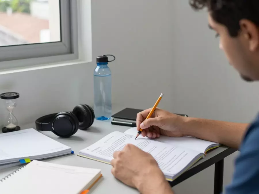Plano de redação acadêmica do IELTS com notas de dados da Tarefa 1 e mapa de argumentos da Tarefa 2