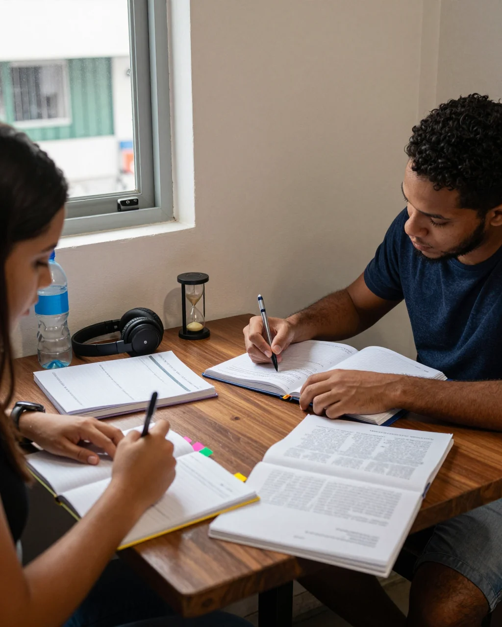 Aluno do IELTS comparando opções de curso on-line com um plano de pontuação alvo