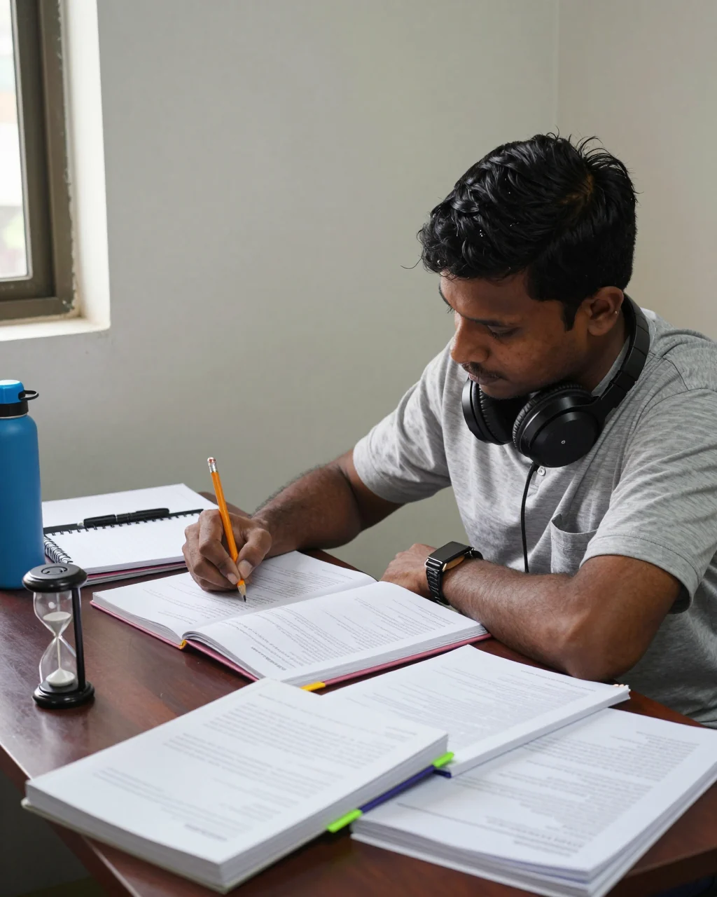 IELTS கற்றவர் ஒரு இசைக்குழுவைப் படிக்கும் போது ஒரு இசைக்குழுவைப் படிக்கிறார். குறி��்புகள்